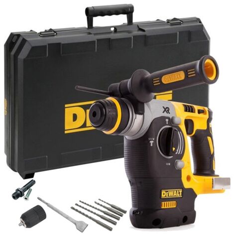 Dewalt Cordless XR 18v SDS Brushless Hammer Drill 3 Mode SDS+ + Case +Chuck Set (1/5)