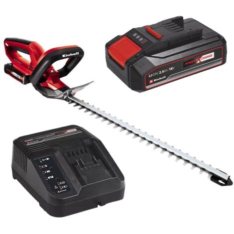 Einhell 18v PXC Cordless Hedge Trimmer Cutter 46cm +1 x 2.5Ah Battery + Charger