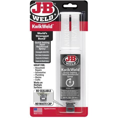 J-B Weld 50176UK KwikWeld Epoxy Syringe 25ml JBW50176UK