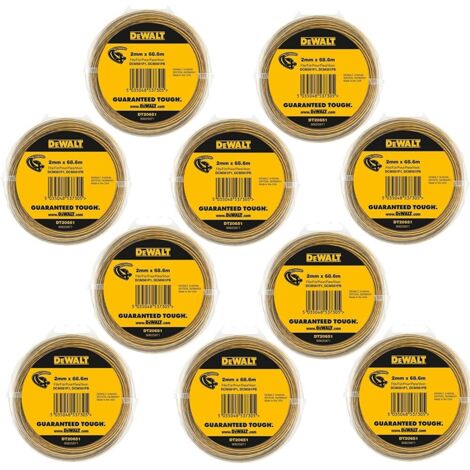10x Dewalt DT20651-QZ Line Trimmer Wire 2mm 68.6m Dewalt DCM561 DCM561P1 DCM56PB (1/5)