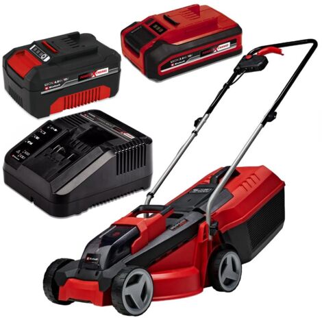 Einhell GE-CM 18/ 18v Cordless Lawnmower 30cm Lawn Mower PXC + 4ah + 3ah Battery
