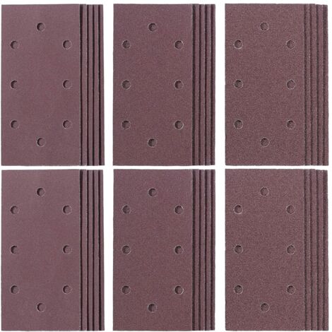 Einhell 30 Piece Q-Stick Sandpaper 1/3 Sheet Sander 93 x 187 60 120 180 Grits (1/3)