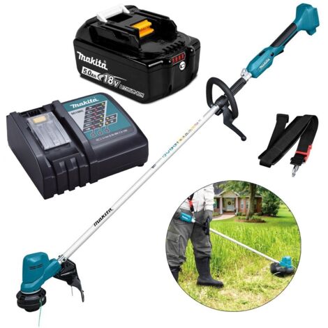 Makita DUR194RTX2 LXT 18v Lithium Ion Cordless Grass Line Trimmer Strimmer 1x5ah