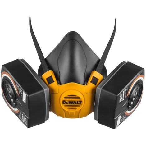 Dewalt Medium Half Mask Respirator Face Mask with A2P3 Filters Easy Breathing (1/5)