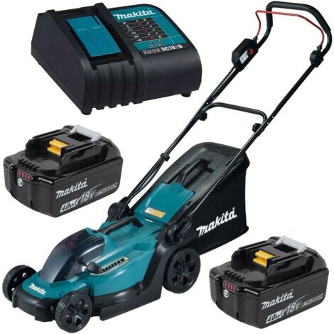 Makita DLM330SME 18v LXT Cordless Lithium Battery Lawn Mower 33cm +2x4ah Battery (1/5)