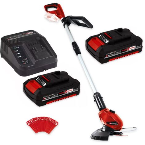 Einhell 18v Grass Strimmer Cordless Line Trimmer 24cm GE-CT 18 Li 2 x 2.0ah Batt (1/5)