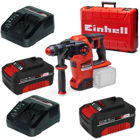 Einhell 18v 36V X-Change Cordless SDS Hammer Drill Kit + Keyless Chuck + Adapter