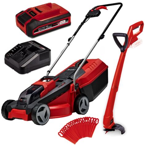 Einhell GE-CM 18/30 18v Cordless Lawnmower 30cm Lawn Mower PXC + Grass Trimmer