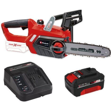 Einhell 18v Cordless Chainsaw 10"" 25cm Bar Power X Heavy Duty 4.0AH Battery Kit (1/5)