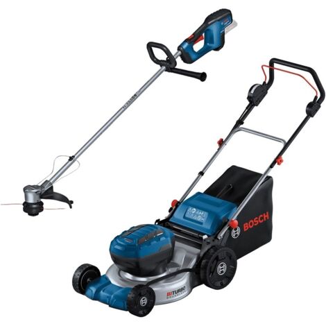 Bosch GRA 18V2-46 18V Cordless Lawn Mower + GRT 18V-33 Brushless Strimmer Bare (1/5)