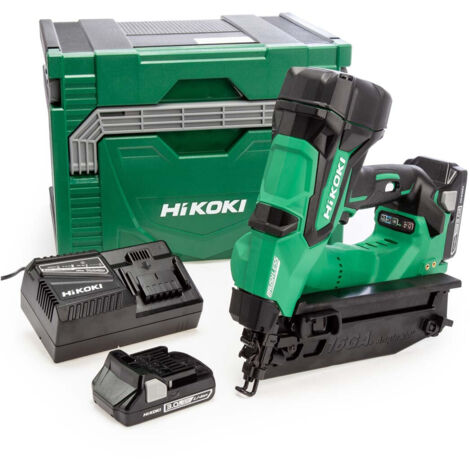 HiKOKI NT1865DMB 18V Brushless Angled Finish Nailer Kit 16G Nail