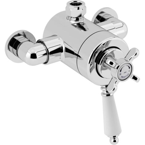 Bristan 1901 Chrome Exposed Concentric Top Outlet Shower Valve Only - N2-CSHXTVO-C