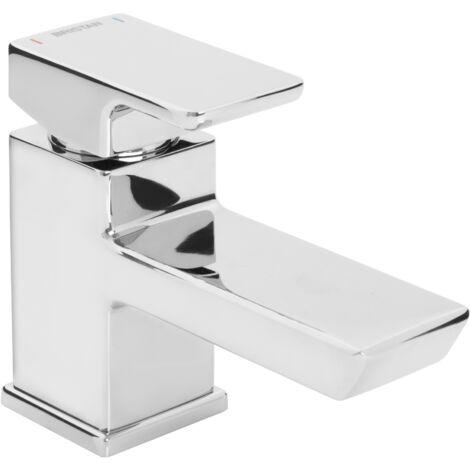 Bristan Cobalt basin mixer tap – Chrome finish – Monobloc design – Flow regulator 5L/min – Long life ceramic cartridge – Clicker waste included (1/5)