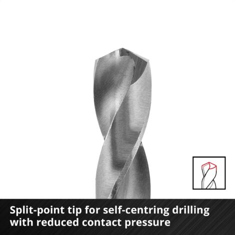 Einhell Premium KWB 10 Piece Metal HSS Drill Bit Set 175mm + Clear S-Case