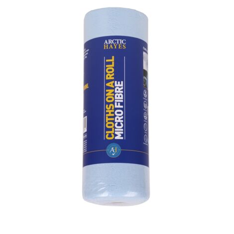 Arctic Hayes MFCROLL30 Multi-purpose Microfibre Cloths - Roll of 30 - Blue Roll