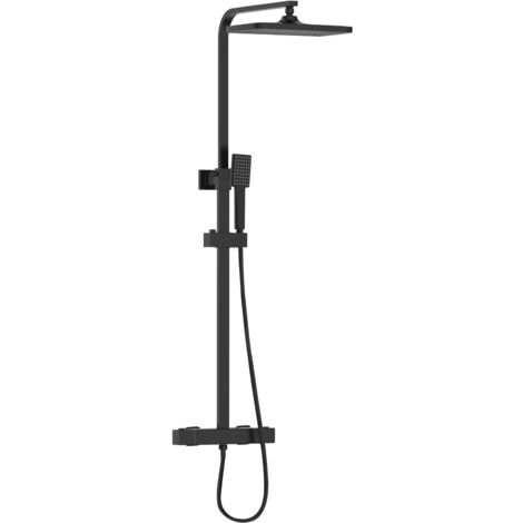 Bristan CRZ SHXDIVCTFF BLK Craze Adjustable Rigid Riser Diverter Bar Shower Black