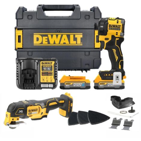 Dewalt DCF870E2T 18v XR Hydraulic Compact Impact Driver + DCS355N Multi Tool (1/5)