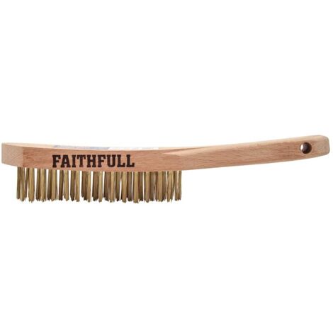 Faithfull Brass Scratch Brush, Four Row FAI680B4F (1/5)