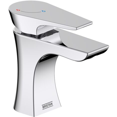 Bristan Hourglass Eco Start ES BAS Chrome Mono Basin Mixer Tap + Waste Fixings (1/5)