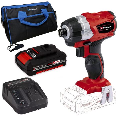 Einhell 18V Cordless Brushless Impact Driver Drill TE-CI 18 LI BL - 1x 2Ah + Bag (1/5)