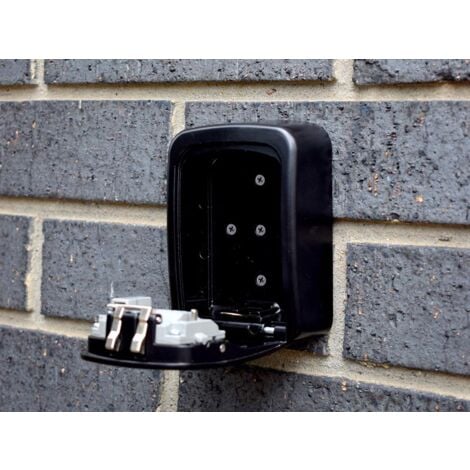 Scan Wall Mount Shackle 4 Wheel Combination Key Storage Safe Box Key Box XB349