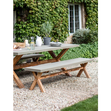 Garden Trading Burford Garden Dining Bench Seat Large Natural Polystone (1/3)