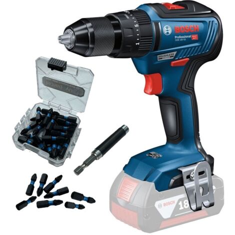 Bosch 18v GSB 18V-55 Professional Brushless Combi Drill GSB18 Bare + 25PC Set (1/5)