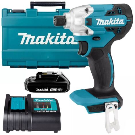 Makita DTD156 18v Cordless Impact Driver LXT Lithium + 1.5ah Battery + Charger (1/5)