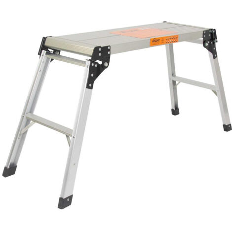 Vaunt Aluminium Work Platform 825mm x 300mm Folding Long Hop Up Step V2006006