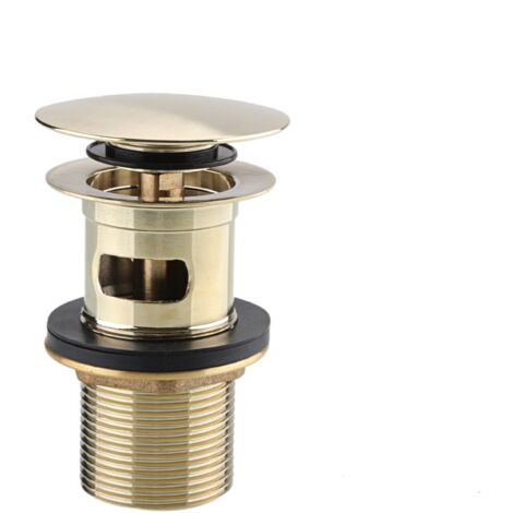 Bristan Round Clicker Basin Waste Slotted Brushed Brass (1/2)