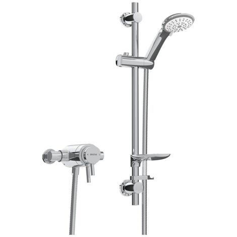 Bristan PM2 CSHXAR C Prism Exposed Concentric Chrome Shower Valve with Adjustable Riser Kit (1/3)