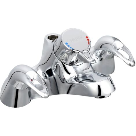 Bristan Java Chrome Bath Filler Tap with Integral Thermostatic Shower - J-THBSMVO-C (1/2)