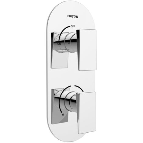 Bristan SAI SHCVO C Sail Recessed Thermostatic Dual Control Shower Valve Chrome (1/3)