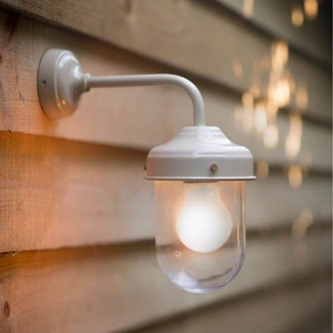 Garden Trading Thurlaston Barn Clay Cream Mains Outdoor Garden Wall Light