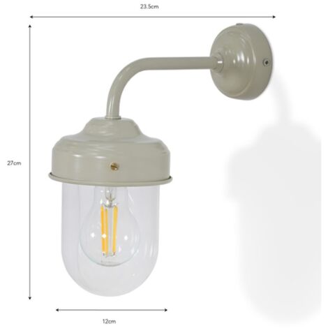 Garden Trading Thurlaston Barn Clay Cream Mains Outdoor Garden Wall Light