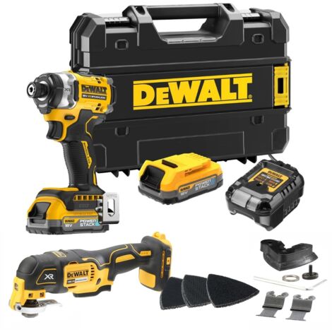 Dewalt 18v XR Premium DCF860E2T Impact Driver 282Nm 2 Bat + DCS355N Multi Tool (1/5)