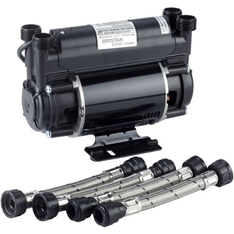Bristan Stuart Turner Black 1.5 Bar Twin Impeller Shower Pump - ST-PUMP15TN (1/2)