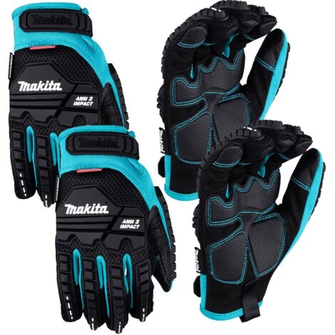 Makita P-84470 Advanced ANSI 2 Impact-Rated Demolition Large Gloves 2x Pair