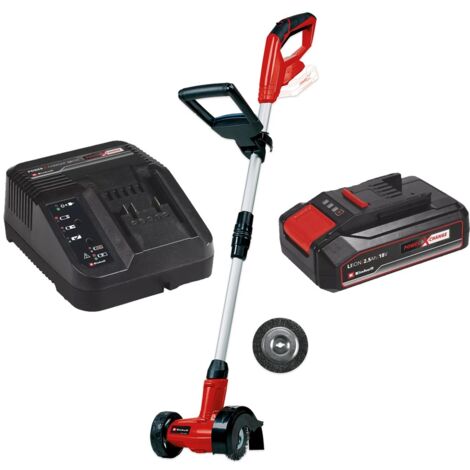 Einhell 18v Cordless Wire Brush Patio Cleaner Weed Moss + 2.5AH Battery Kit