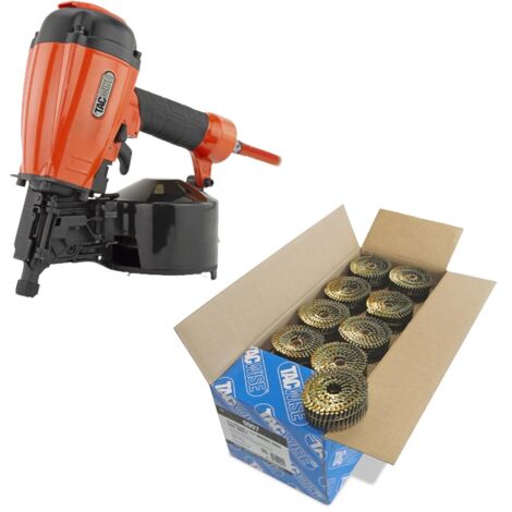 Tacwise FCN55V Pneumatic Coil 57mm Air Framing Nailer + 14,400 2.1 X 45mm Nails (1/5)