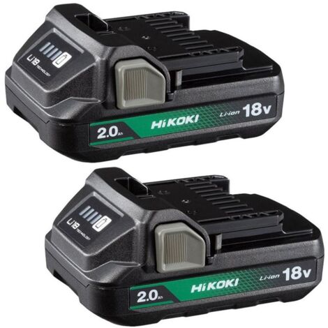 HiKOKI X2 BSL1820M 18V 2.0ah Li-ion Compact Battery Slide Batteries Hitachi
