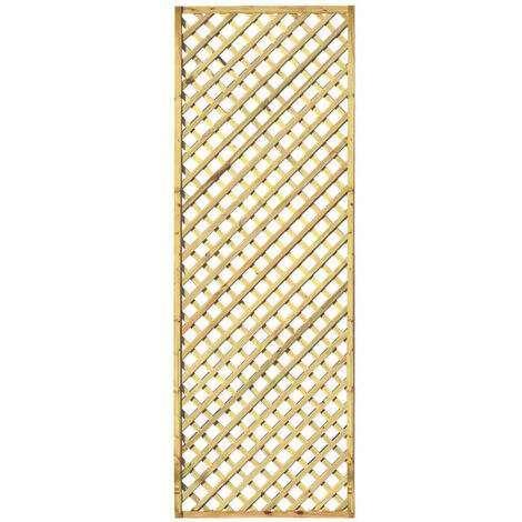 Zest 3 x Hillside Diamond Wooden Trellis 1.83m x 0.6m 2ft Garden Screen Support (1/2)