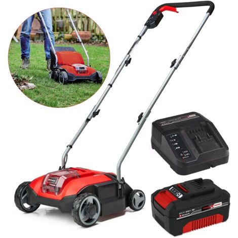 Einhell 18V Cordless Lawn Scarifier Aerator Brushless 28cm GC-SC 18/28 Li +4.0ah