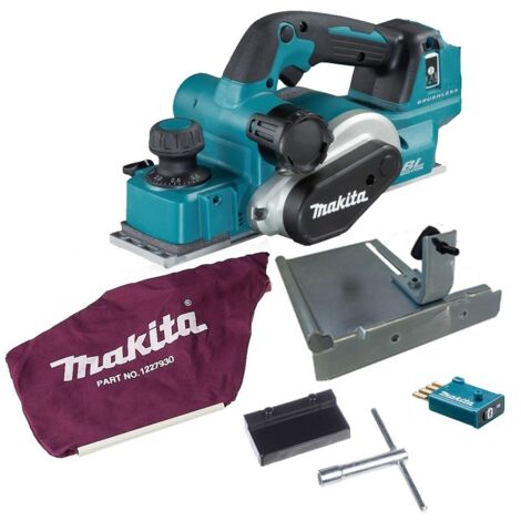 Makita DKP181ZU 18v LXT Brushless Cordless Planer Lithium 82mm Bare + Dust Bag (1/5)