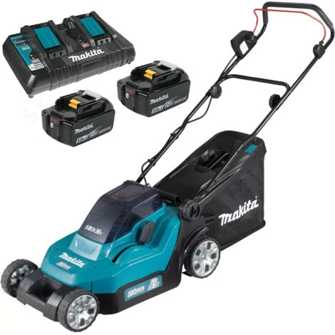 Makita DLM382PT2 18v / 36v LXT Cordless Lithium Battery Lawn Mower 2 x 5.0ah