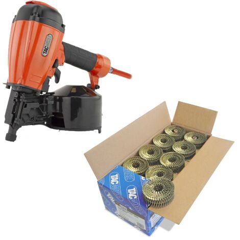 Tacwise FCN55V Pneumatic Coil 57mm Air Framing Nailer + 14,400 2.1 X 40mm Nails (1/5)
