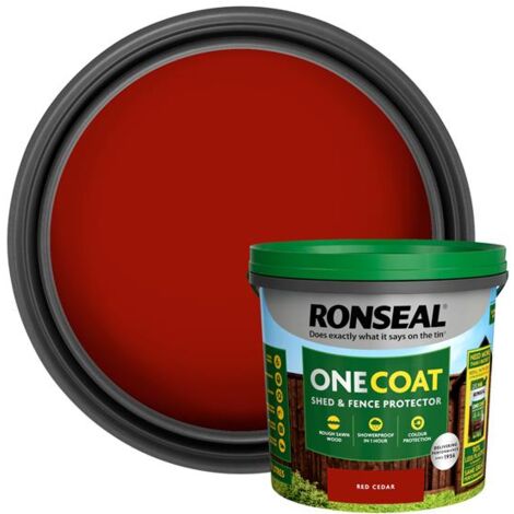 Ronseal One Coat Shed & Fence Protection Red Cedar 5 litre RSLOCFLCE5LN