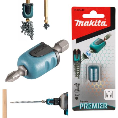 Makita E-03442 Mag Boost Impact Premier Magnetic Hex Holder Adapter Sleeve Bit