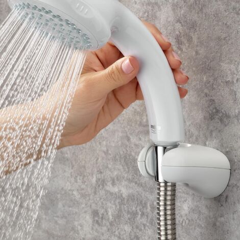 Mira Showers Logic LF-2 Shower Head Holder White Fixed Handset Wall Bracket