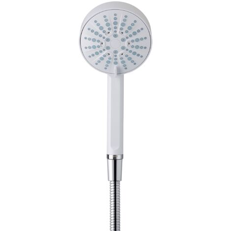 Mira Sport MTF MULTI-FIT Electric Shower 9.8kW White Chrome + Riser Rail +4 Head